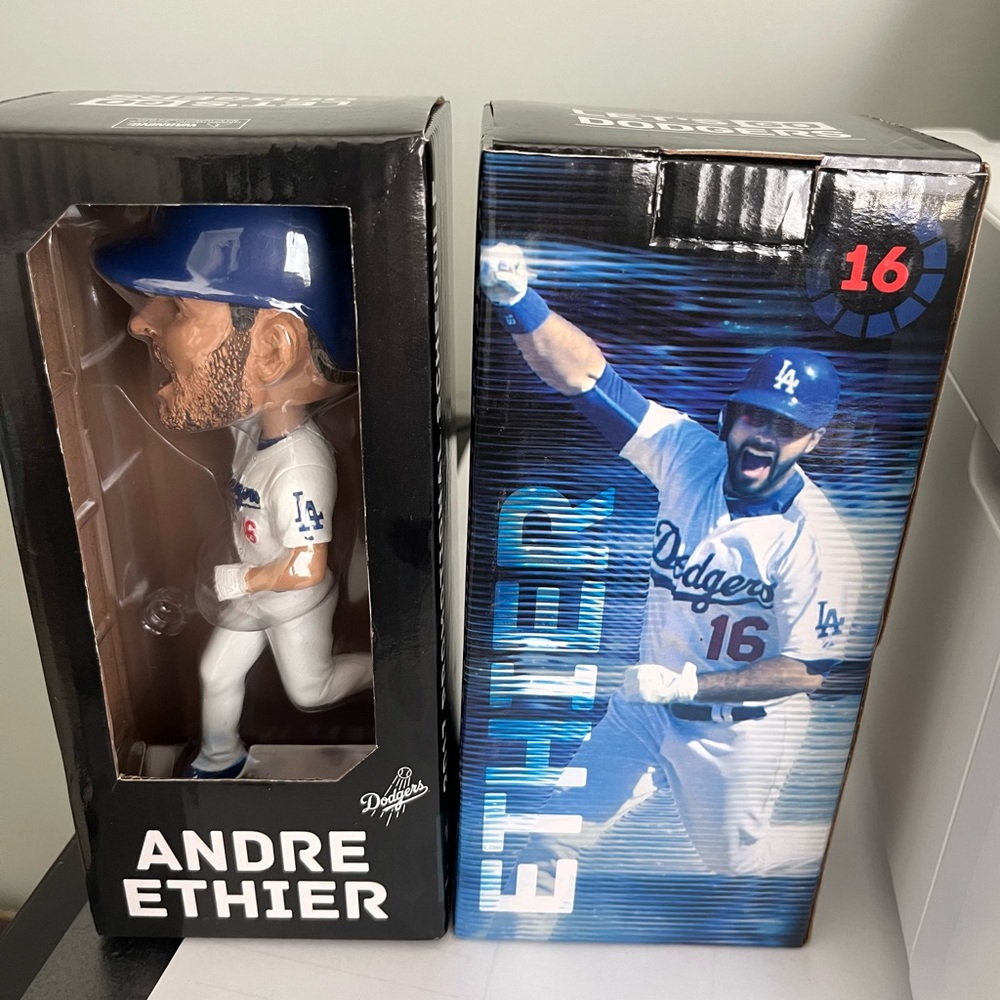 LA Dodgers 2017 Andre Ethier 16 outfielder bobblehead. Collectible new in box.